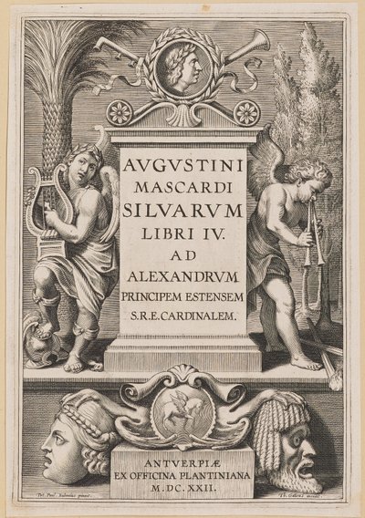Title Page for Agostino Mascardi, Silvarium Libri IV by Theodor Galle after Sir Peter Paul Rubens