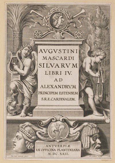 Title Page for Agostino Mascardi, Silvarium Libri IV by Theodor Galle after Sir Peter Paul Rubens
