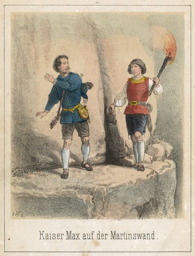 Emperor Max on the Martinswall by Theodor Hosemann