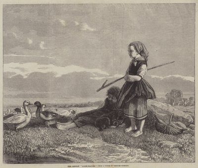 The German Goose-Maiden by Theodor Hosemann