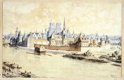 The Palace and the City in 1530 (Retrospective Composition) by Theodor Josef Hubert Hoffbauer