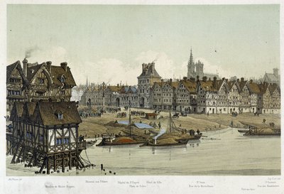 View of the Hôtel de Ville de Paris by Theodor Josef Hubert Hoffbauer