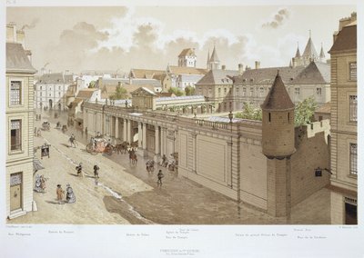 View of the Temple in 1770, illustration from 