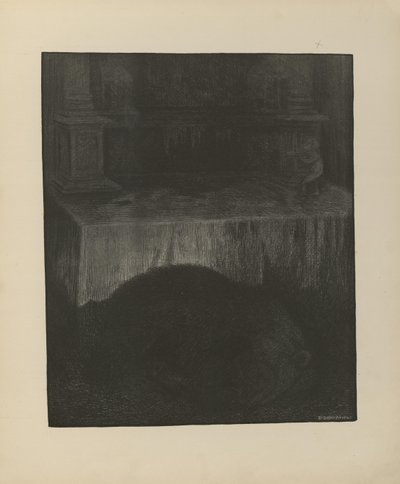 Illustration from the book The Black Death by Kittelsen, Th. and published by L.E. Tvedte (1901) by Theodor Kittelsen