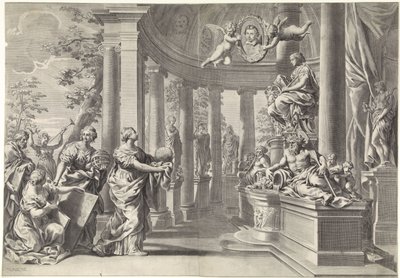 Allegorical Representation: The Temple of Wisdom (Sapienta) by Theodor Matham