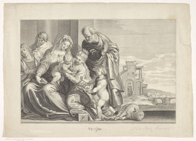 Mystical Marriage of Saint Catherine by Theodor Matham