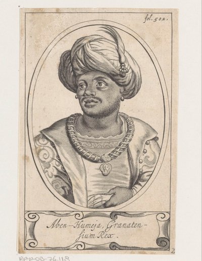 Portrait of Aben Humeya, King of Granada by Theodor Matham