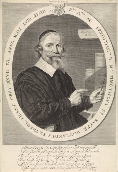 Portrait of Timotheus de Sayer by Theodor Matham