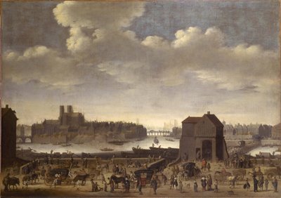 The Quai and the Pont de la Tournelle, ca. 1646 by Theodor Matham