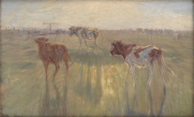 Cattle Seen Against the Sun on the Island of Saltholm by Theodor Philipsen