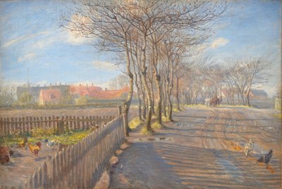 Country Lane with Trees, Kastrup by Theodor Philipsen
