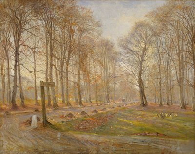 Late Autumn Day in the Jægersborg Deer Park, North of Copenhagen by Theodor Philipsen