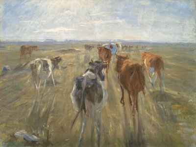 Long Shadows. Cattle on the Island of Saltholm by Theodor Philipsen