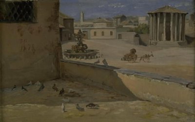 The So-Called Temple of Vesta in Rome by Theodor Philipsen