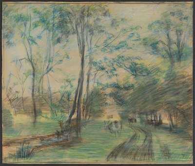 By the Black River at Mejlgård by Theodor Philipsen