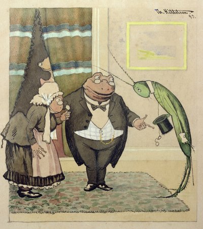 The Young Mr. Green Pays a Visit by Theodor Kittelsen