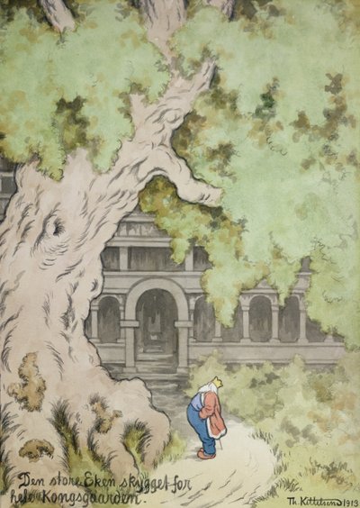 The big oak tree shadows the whole king