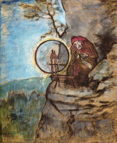 The Witch Who Spun Socks for Old Erik by Theodor Kittelsen
