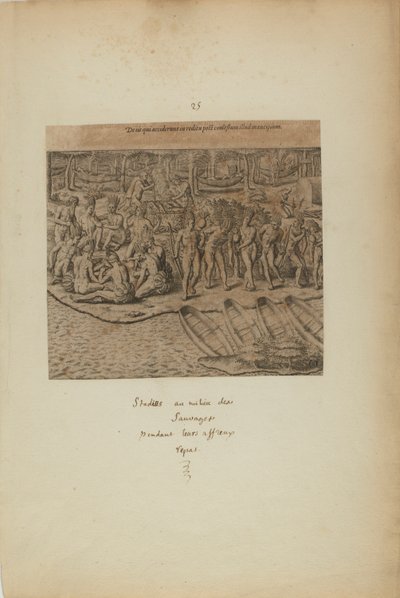 Events that Happened on the Return After the Feast, from book Americae, part three by Theodor de Bry