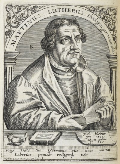 Portrait of Martin Luther by Theodor de Bry