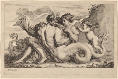 Siren and Triton by Theodor van Kessel after Sir Peter Paul Rubens