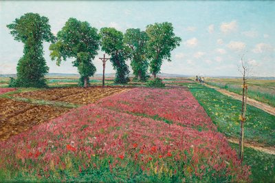 The Large Esparsette Field in Znaim IV by Theodor von Hormann
