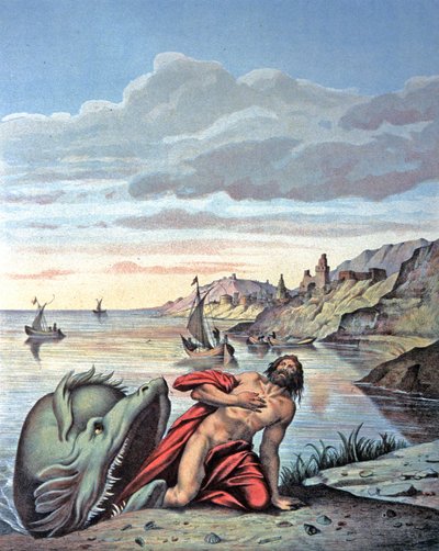 Jonas comes out of the whale