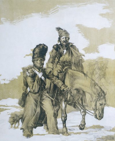 Retreat from Moscow by Theodore (after) Gericault