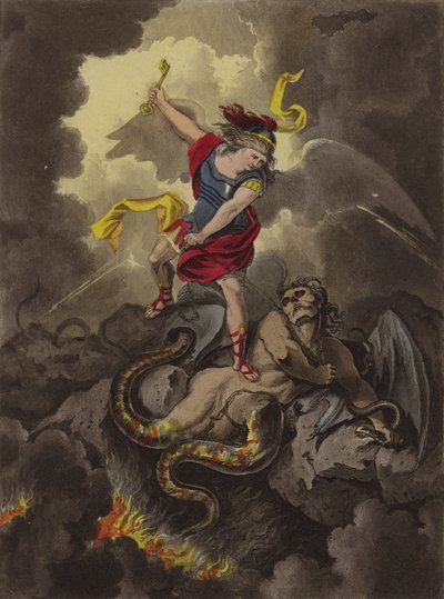 Satan chained by Theodore (after) Lane