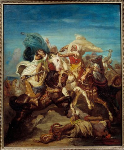 Battle of Arab Horsemen by Théodore Chassériau