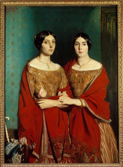 Miss Chasseriau, The Two Sisters by Théodore Chassériau