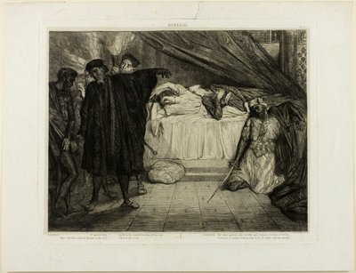 O Spartan dog, plate fifteen from Othello by Théodore Chassériau