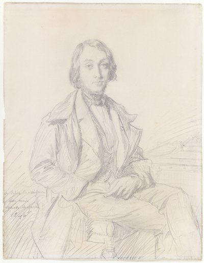 Portrait of Félix Ravaisson by Théodore Chassériau
