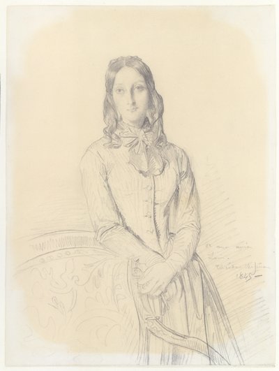 Portrait of Madame Gabrielle Marcotte de Quivières by Théodore Chassériau