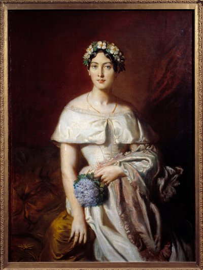 Portrait of Mademoiselle de Cabarrus (Marie-Therese de Cabarrus) by Théodore Chassériau