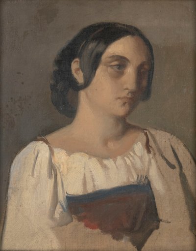 Portrait of an Italian Woman by Théodore Chassériau