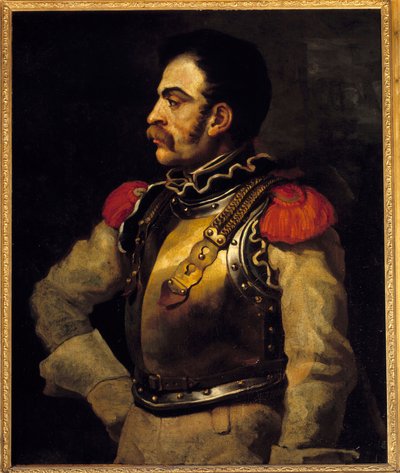 A Rifle Man Seen Mid-Body by Theodore Gericault