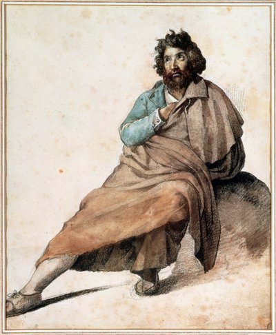 An Italian Montagnard by Theodore Gericault