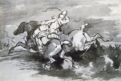 Artilleryman Leading His Horses into the Field by Theodore Gericault