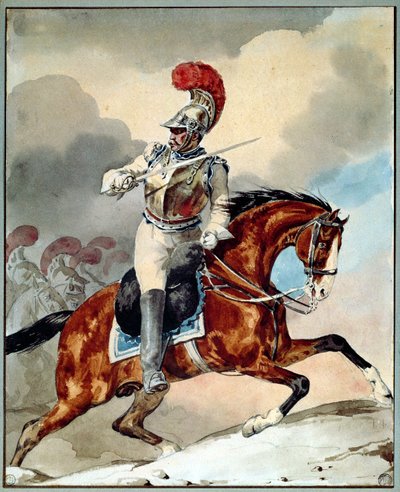 Carabinier Officer Giving the Order to Charge by Theodore Gericault