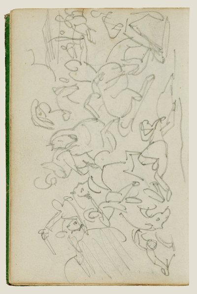 Cavalry Battle by Theodore Gericault