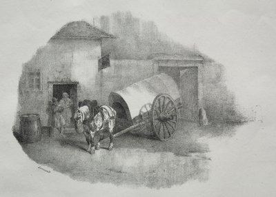 Cart Horse Out of the Shafts by Theodore Gericault