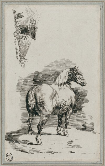 A Dapple-Gray Horse by Theodore Gericault