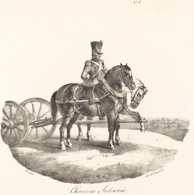 Horses from the Ardennes by Theodore Gericault