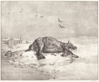 Dead Horse by Theodore Gericault