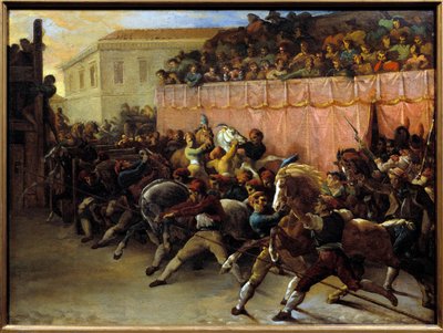 Free Horse Race in Rome by Theodore Gericault