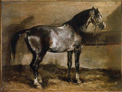 Grey Horse at the Ratelier by Theodore Gericault