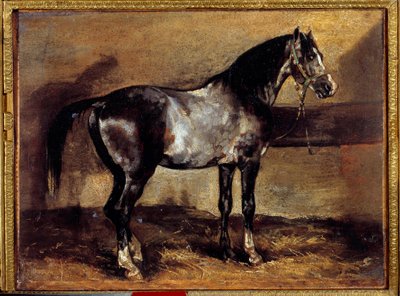 Grey Horse at the Ratelier by Theodore Gericault