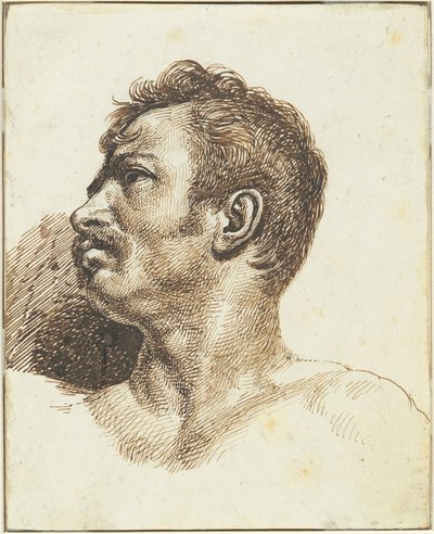 Head of a Man (recto) by Theodore Gericault