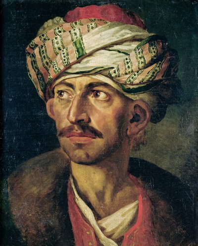 Head of an Oriental or Portrait Presumed to be Mustapha, c.1819-21 by Theodore Gericault
